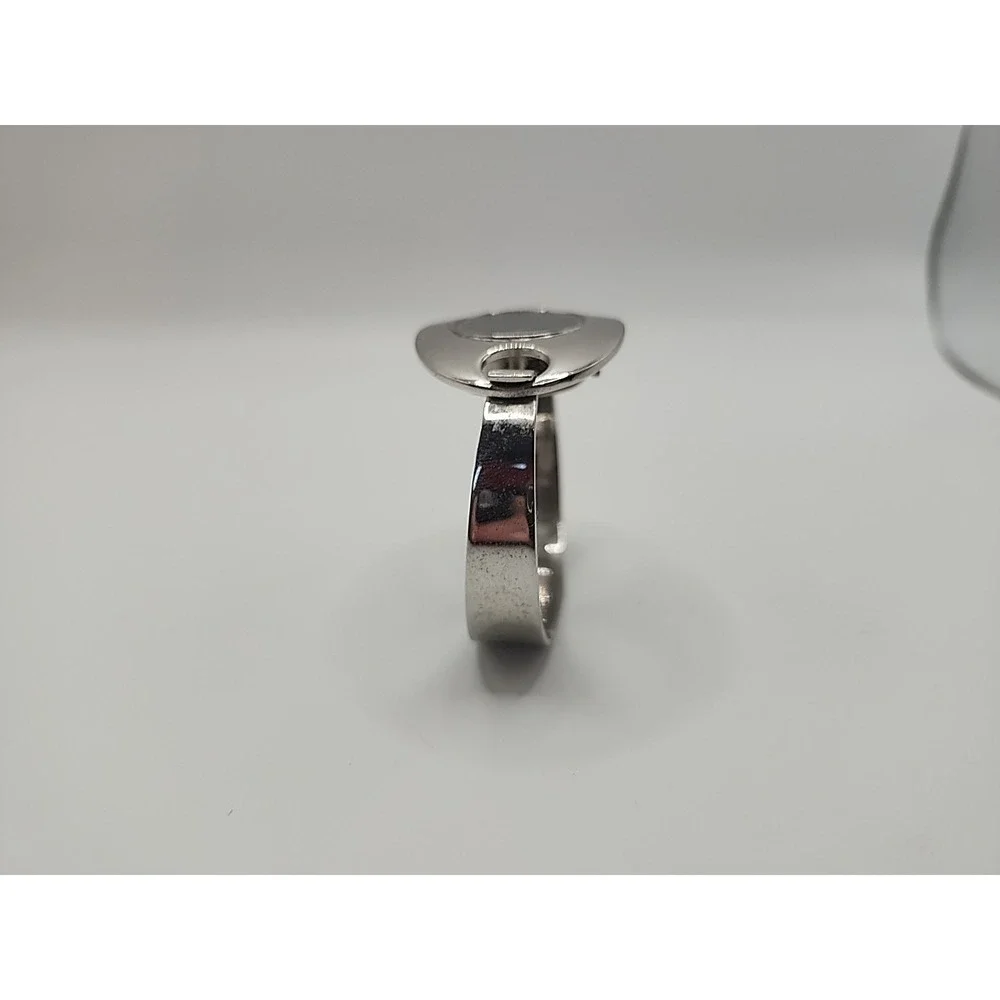 MARCEL BOUCHER UFO Retro MCM Manual WIND-UP Ladies Watch Chrome Black Dial 17J